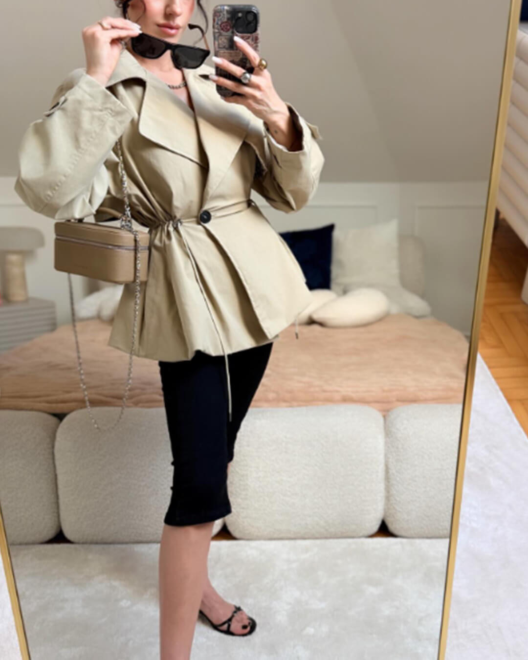 Ellen Trenchcoat mit Reverskragen