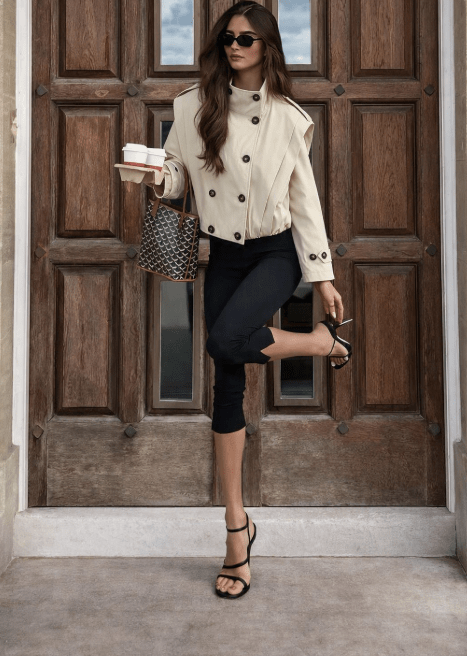 Gloria Plissee-Trenchcoat