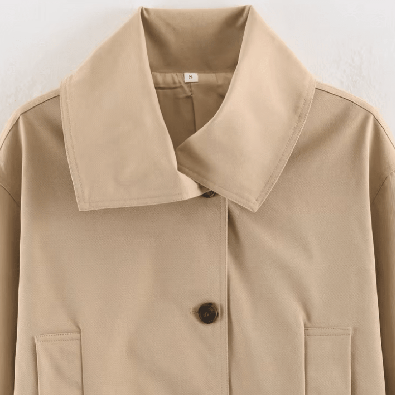 Helena Asymmetrischer Trenchcoat mit Gürtel