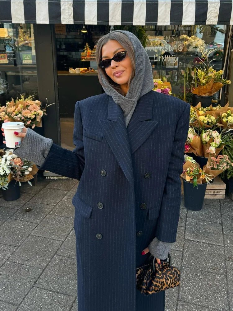 Mary Double Breasted Long Coat