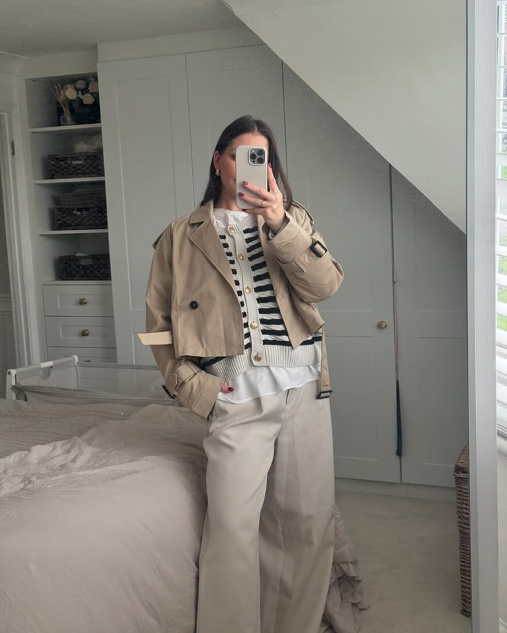 Carla Kurzer Doppelreihiger Trenchcoat