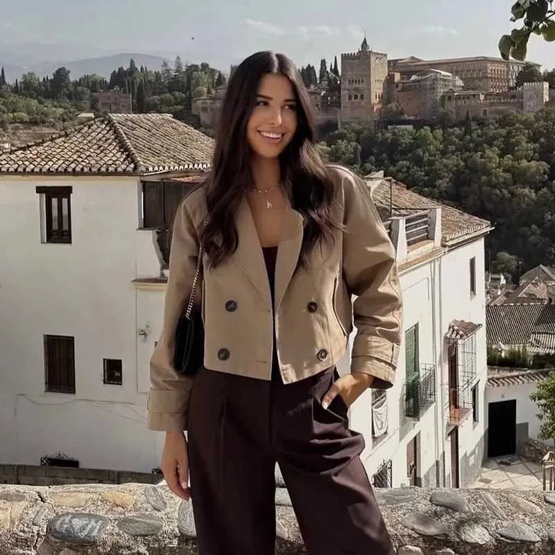 Carla Kurzer Doppelreihiger Trenchcoat