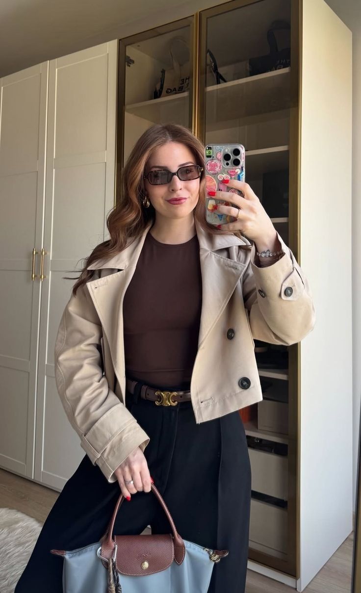 Carla Kurzer Doppelreihiger Trenchcoat
