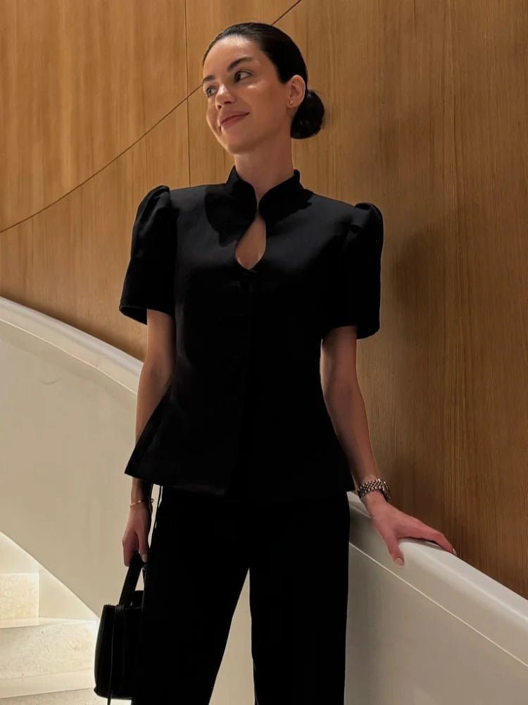 Sienna Stehkragen-Top