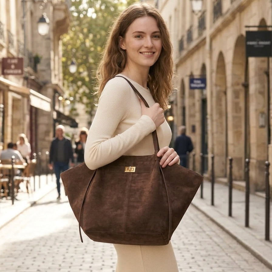 Nora Fledermausflügel Wildleder Tote Bag