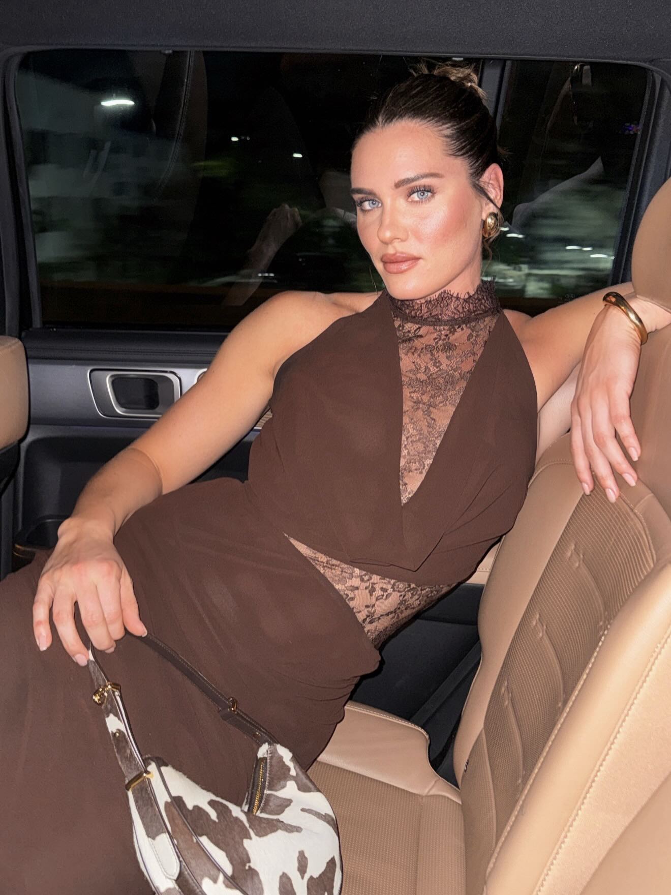 Sienna Halter Lace Maxi Dress