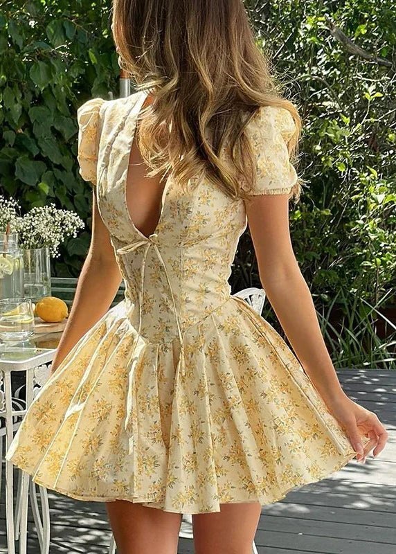 Lory V‑Ausschnitt Minikleid