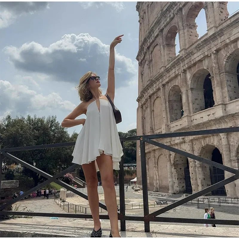 Krissi Halter Mini Dress