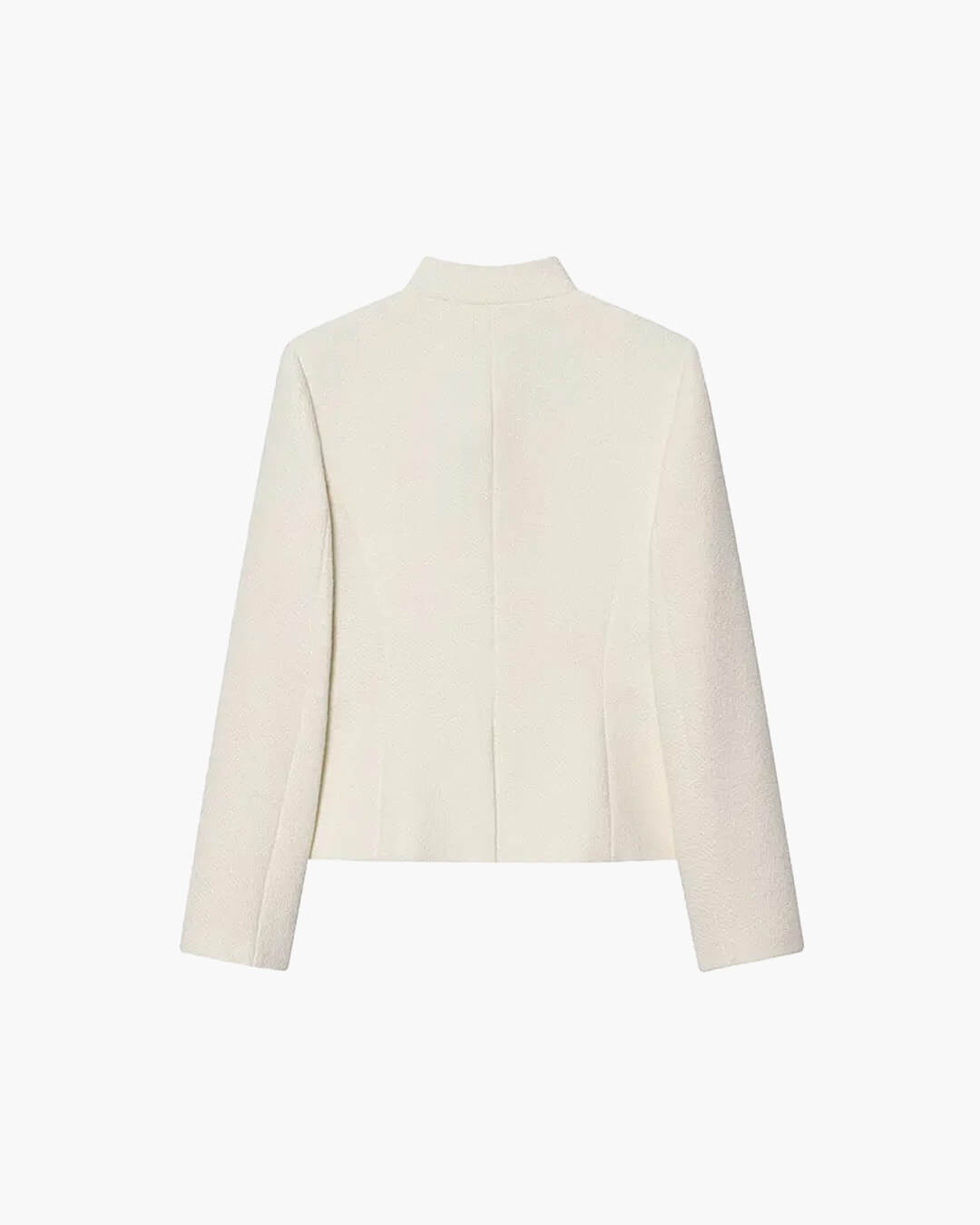Anna Stand Collar Flap Pockets Blazer