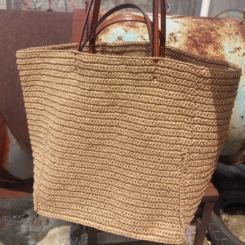 Margot Woven Straw Tote