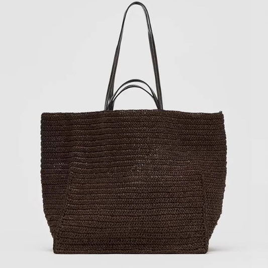 Margot Geflochtene Strohtasche