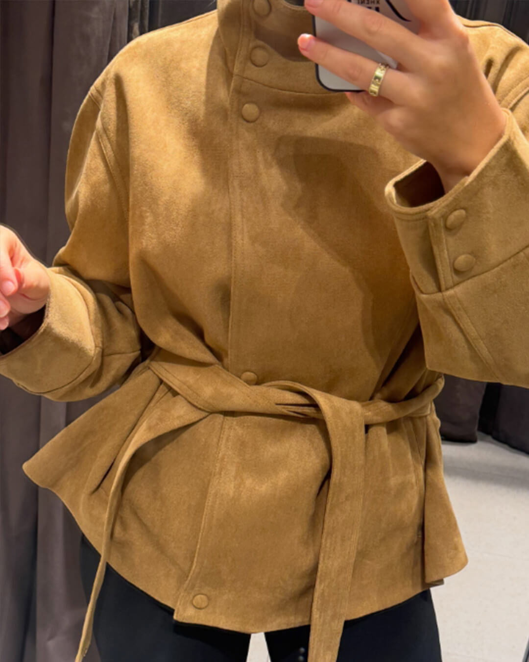 Rebecca Schnürjacke aus Wildleder