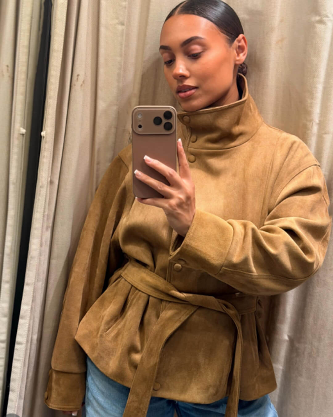 Rebecca Schnürjacke aus Wildleder