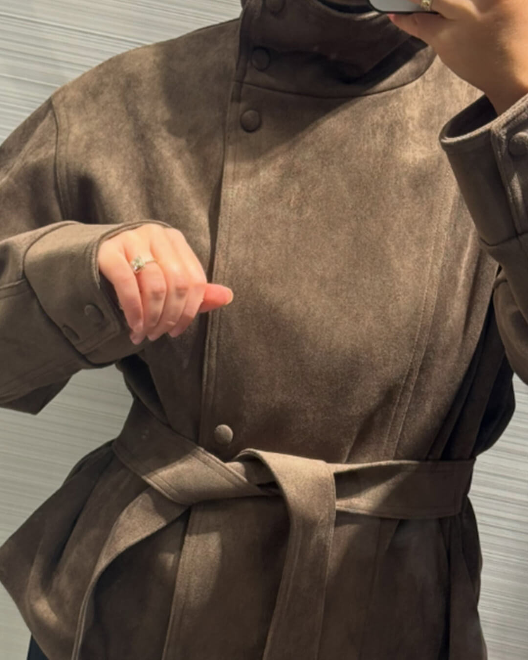 Rebecca Schnürjacke aus Wildleder