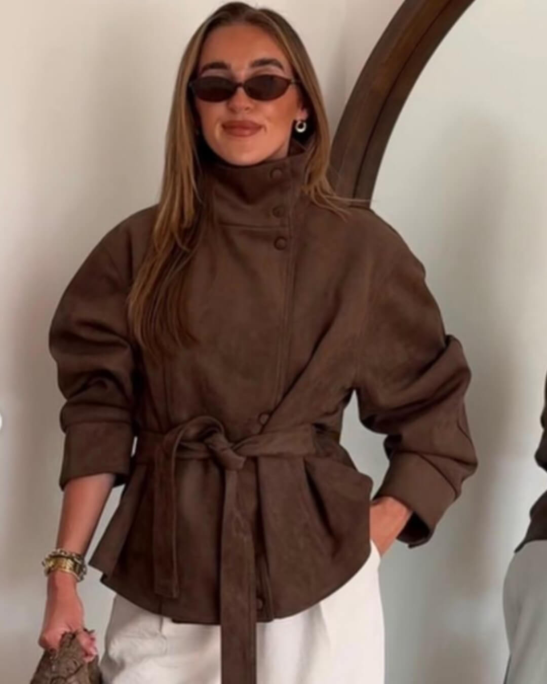 Rebecca Schnürjacke aus Wildleder