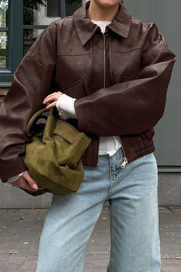 Jenny Vintage Kunstlederjacke