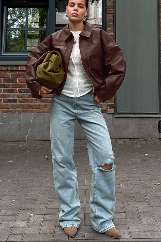 Jenny Vintage Kunstlederjacke