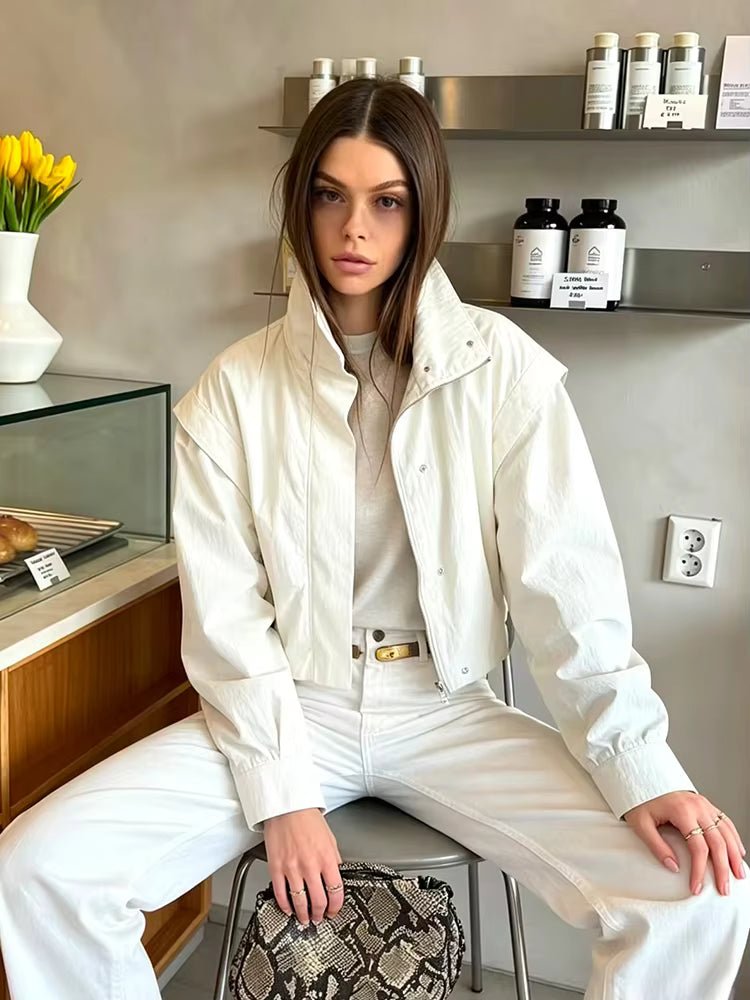 Natalie Cropped Windbreaker Jacket