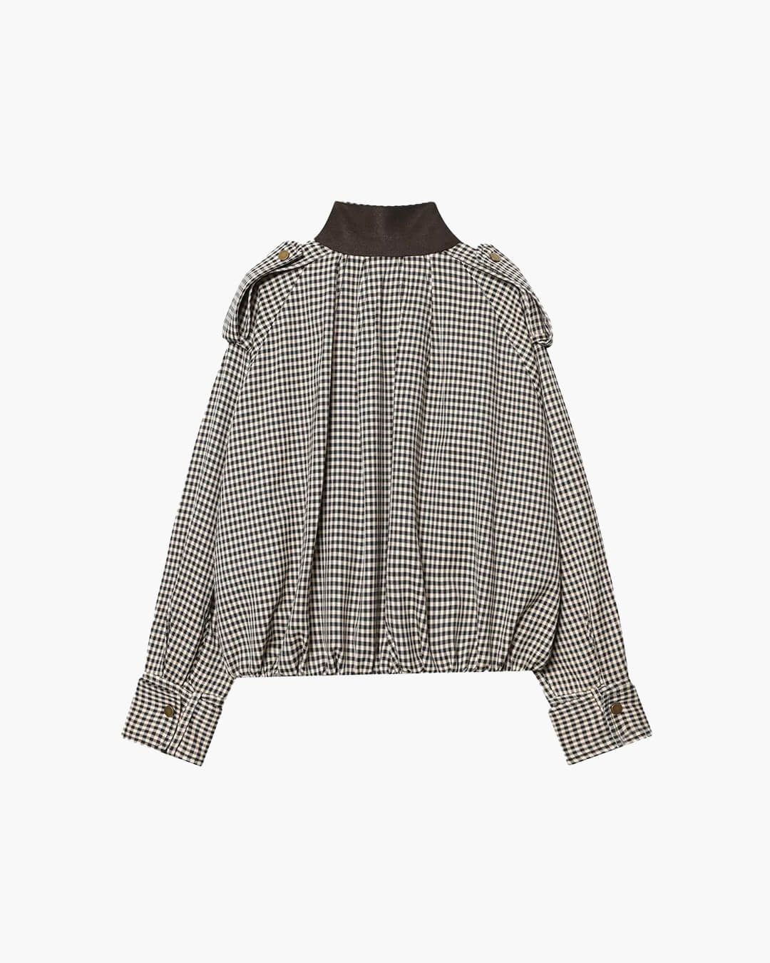 Lisa Bomberjacke mit hohem Kragen und Karomuster