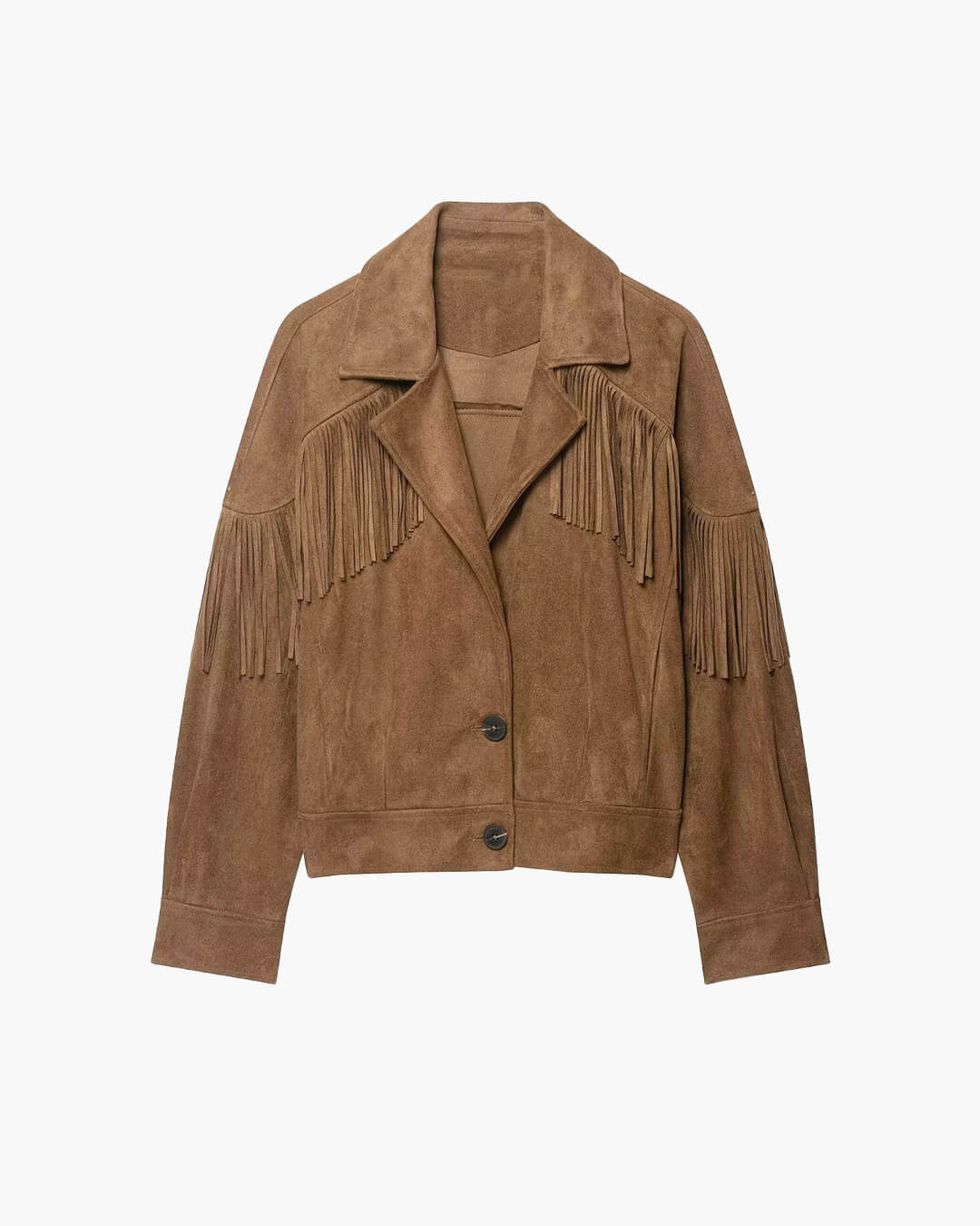Julie Kunst-Wildleder Fransen Westernjacke