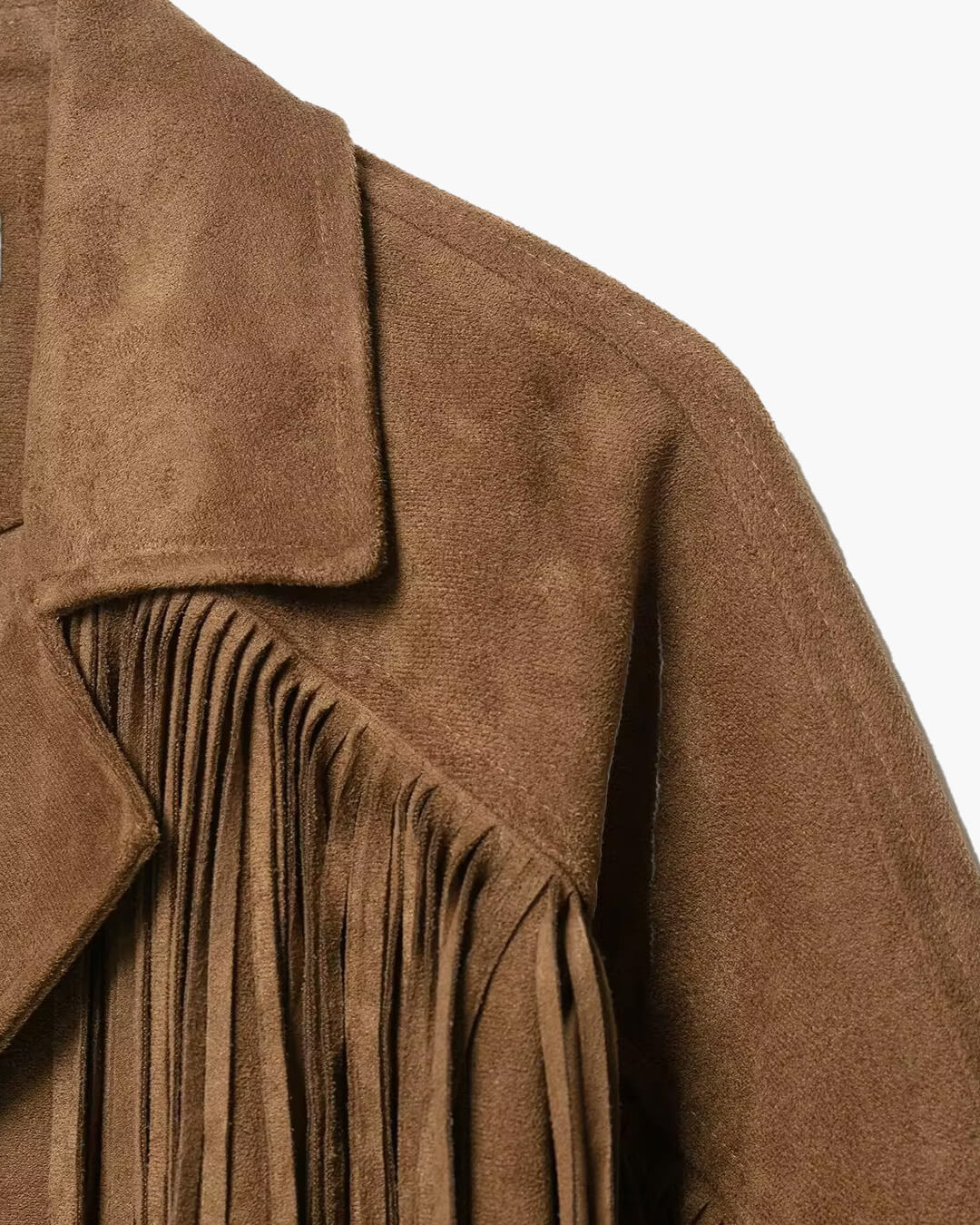 Julie Kunst-Wildleder Fransen Westernjacke