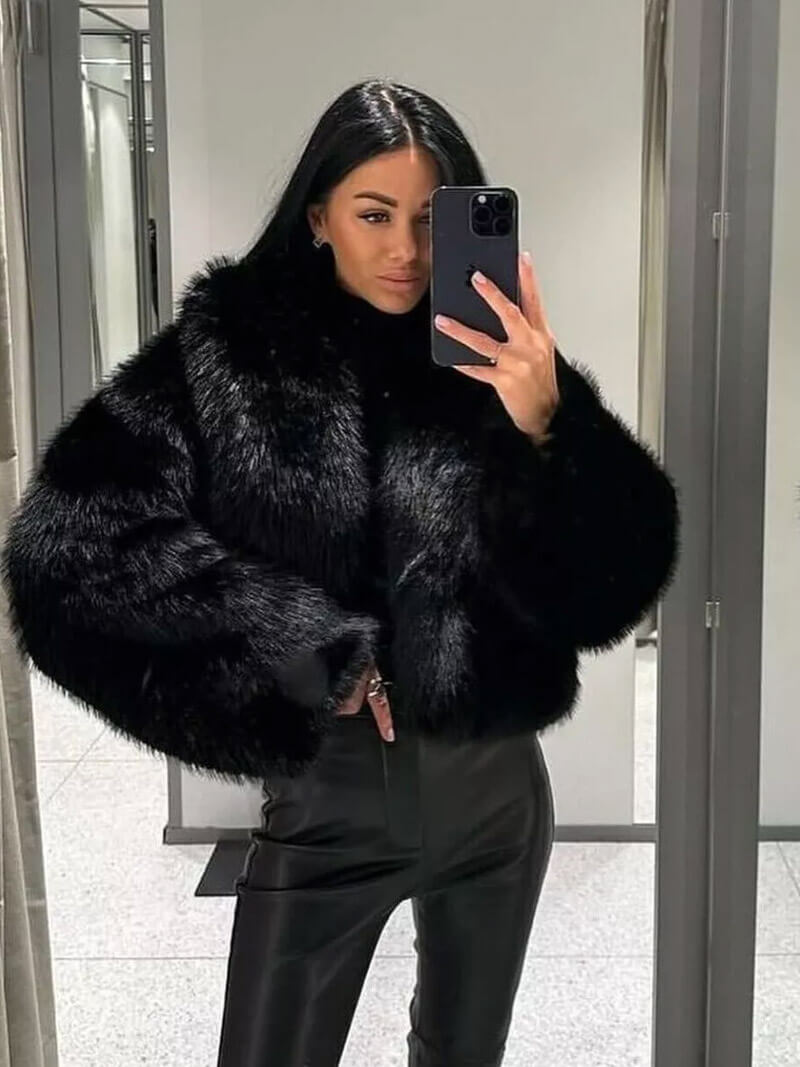 Tessa Kunstfellmantel