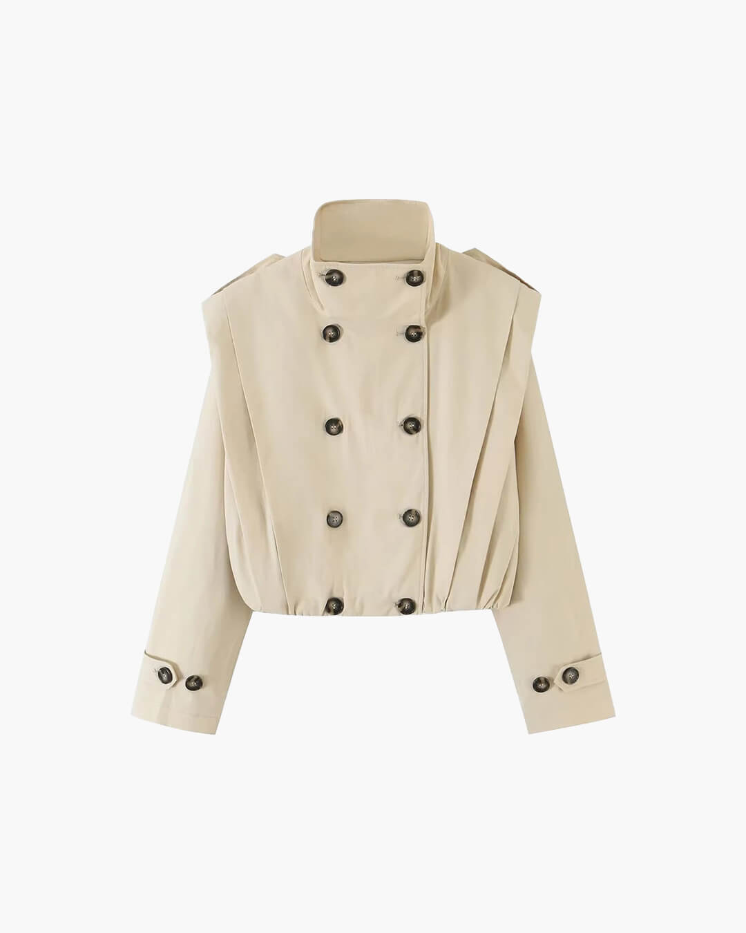 Gloria Plissee-Trenchcoat