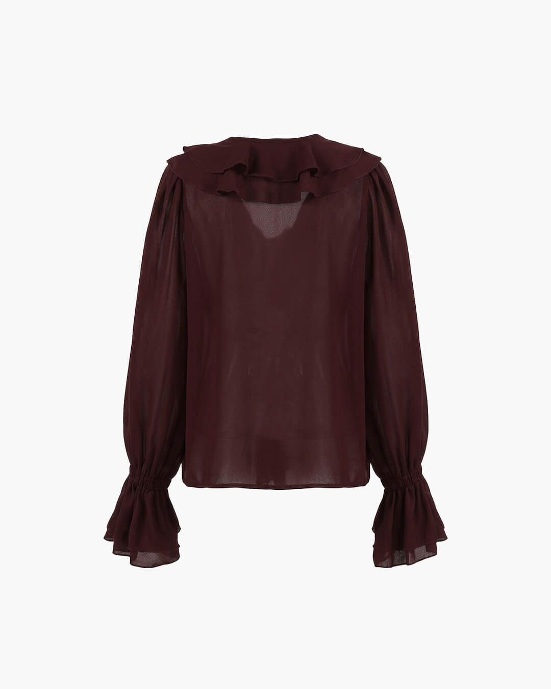 Monica Tie Neck Ruffled Blouse