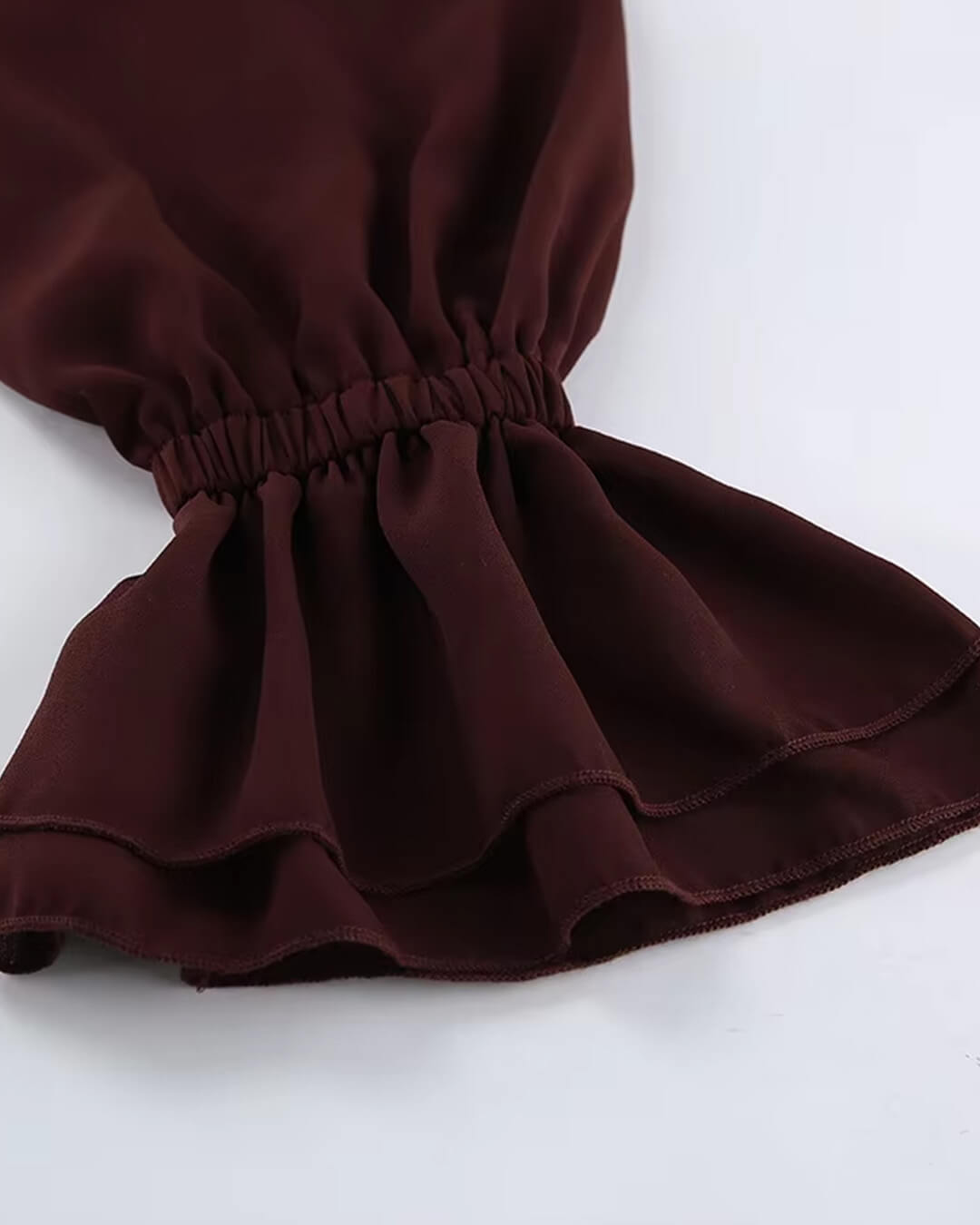 Monica Tie Neck Ruffled Blouse