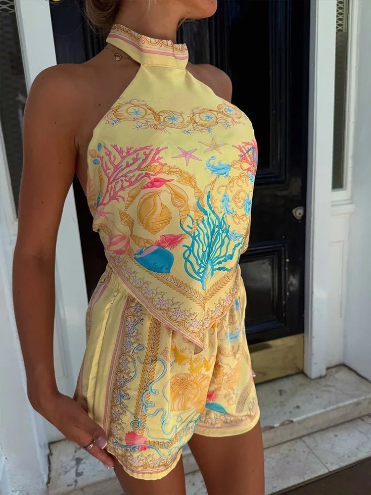Kate Halter Print Zweiteiler