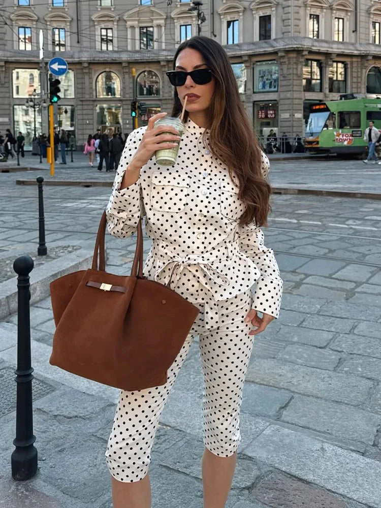 Marianne Polka-Dot Capri-Set