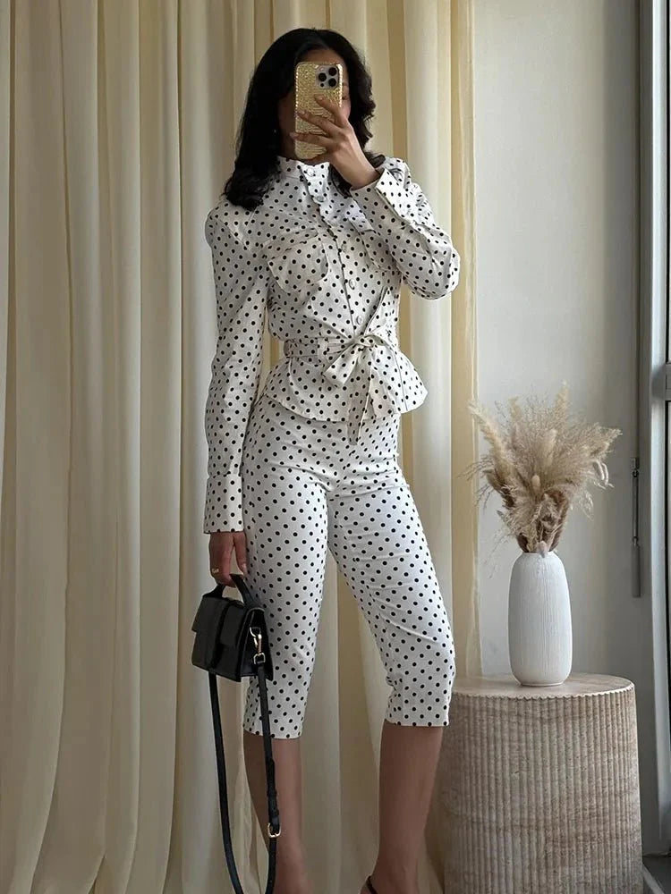 Marianne Polka-Dot Capri-Set