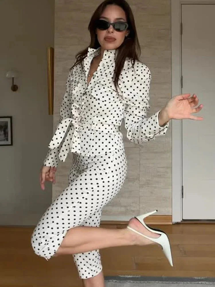 Marianne Polka-Dot Capri-Set
