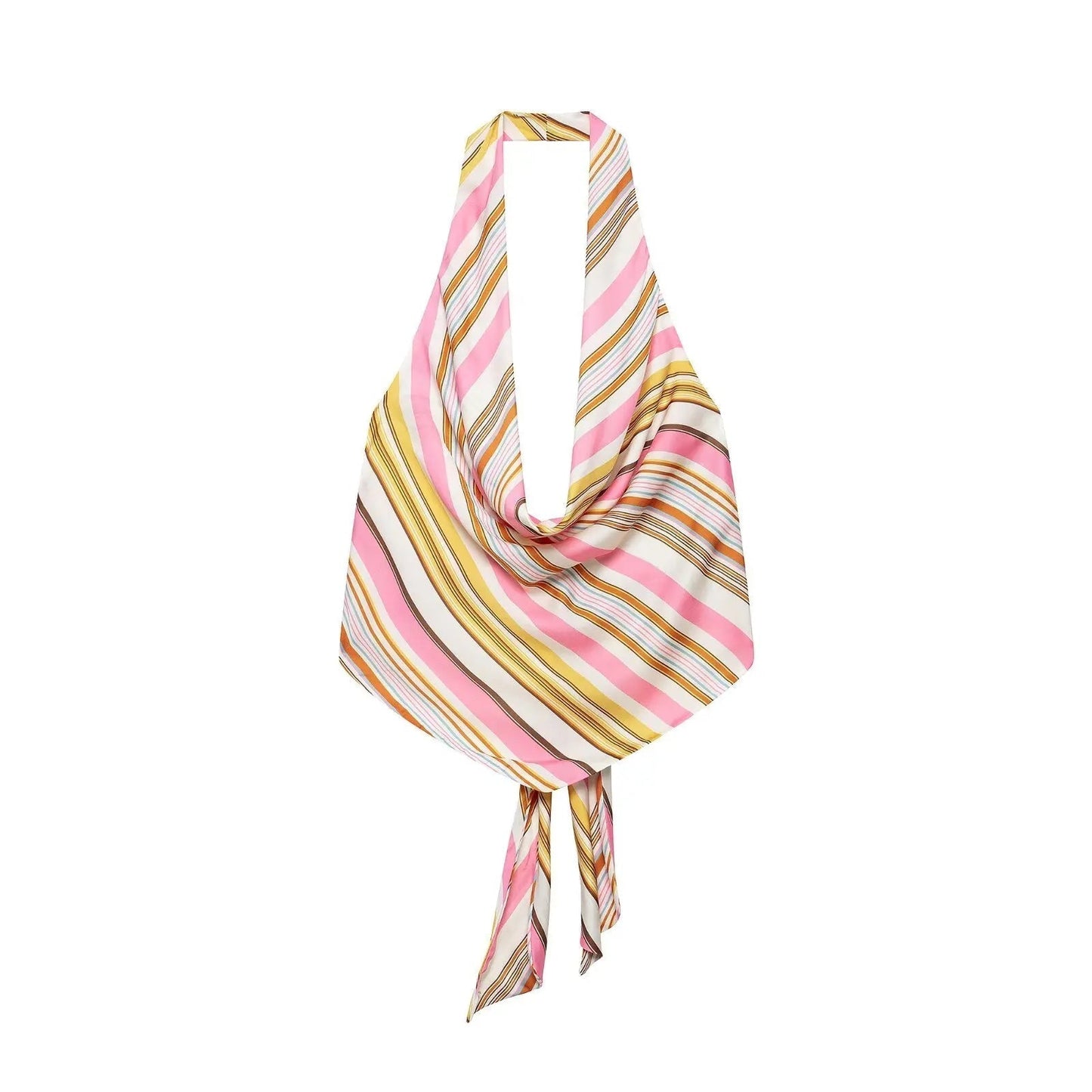 Marlowe Boho‑Streifen Satin Zweiteiler