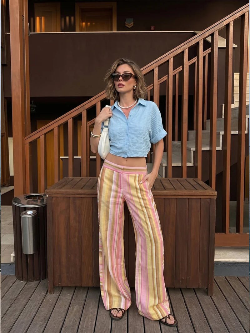 Sara Wide Leg Palazzo Pants