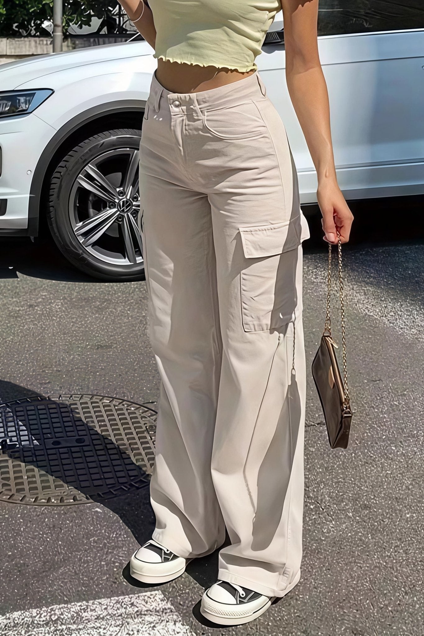 Sara Cargo Gerade Hosen mit Taschen