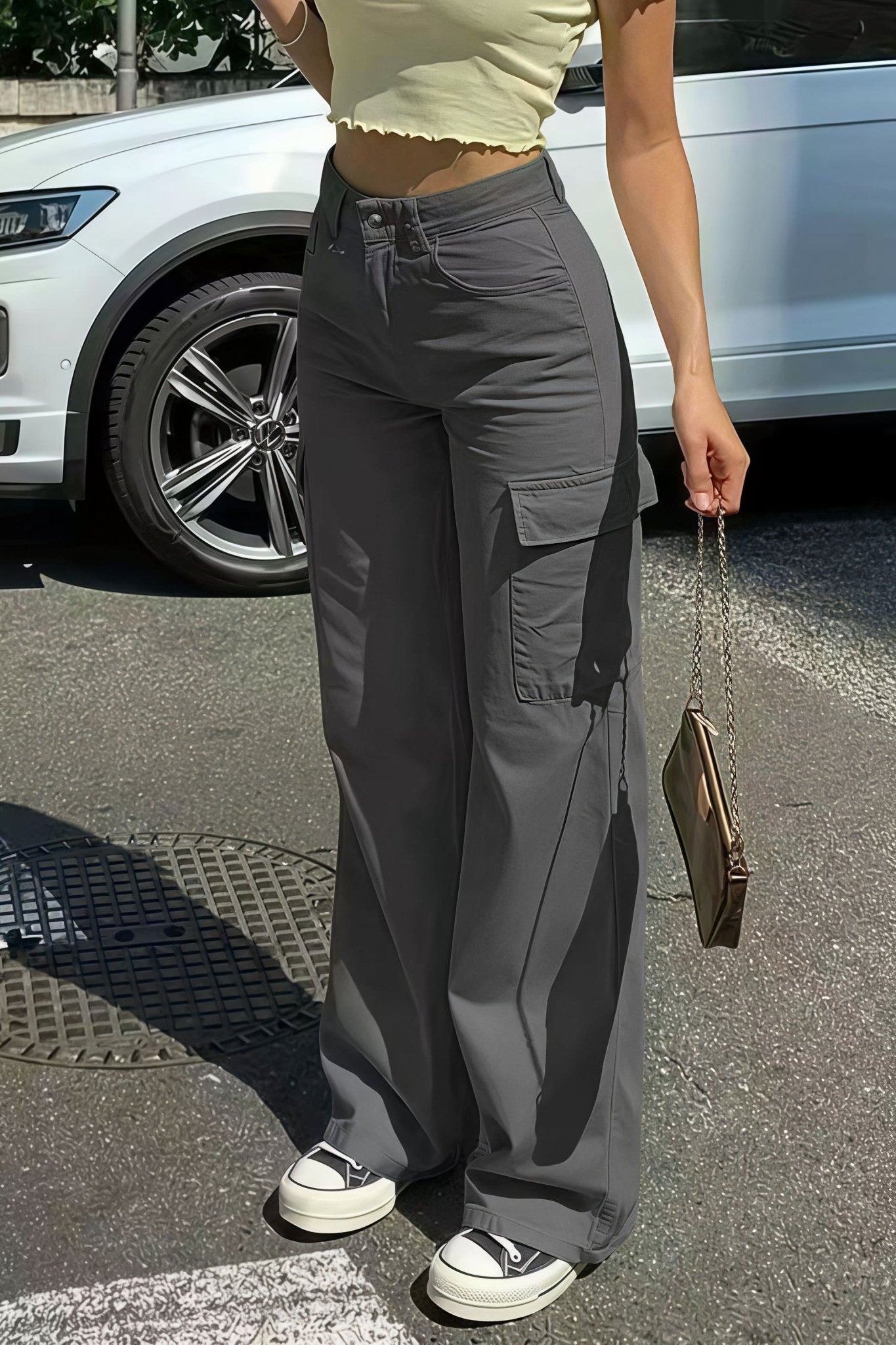 Sara Cargo Gerade Hosen mit Taschen