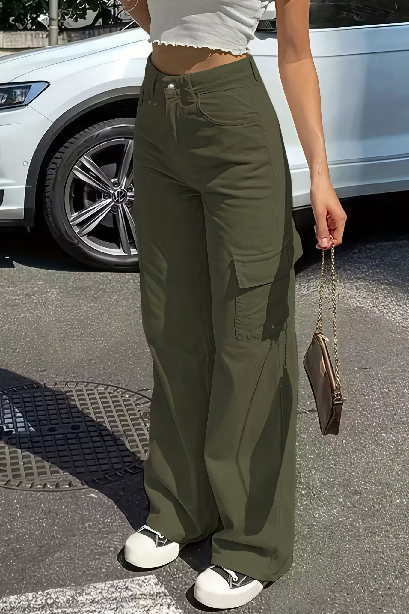 Sara Cargo Gerade Hosen mit Taschen