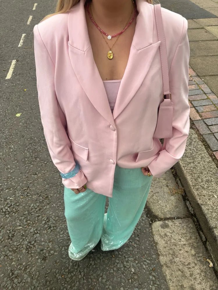 Margot Pailletten Hose mit weitem Bein