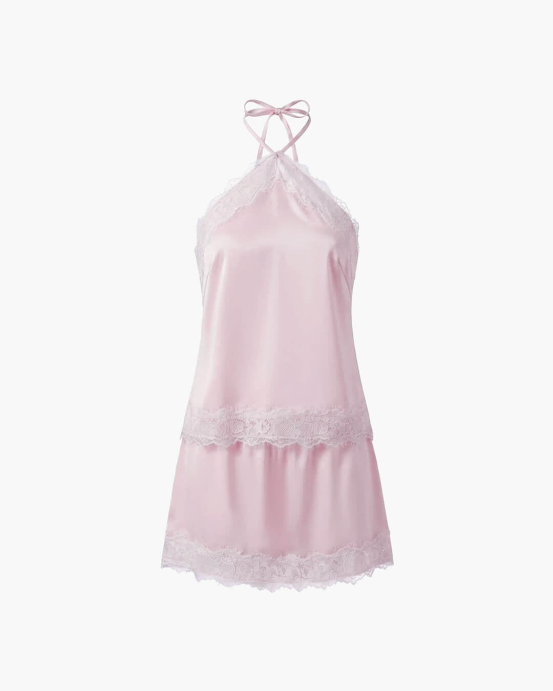 Miranda Satin Halter Zweiteiler