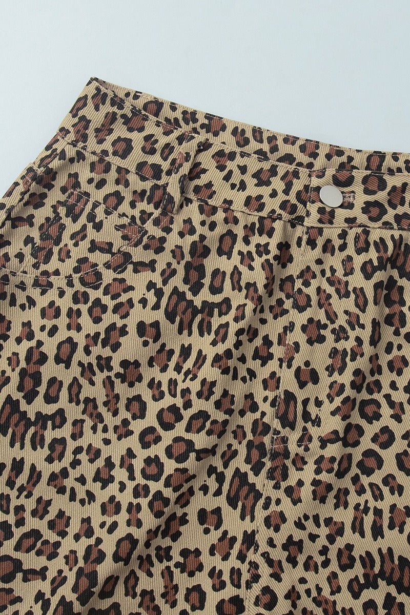 Carla Leopard Print Shorts