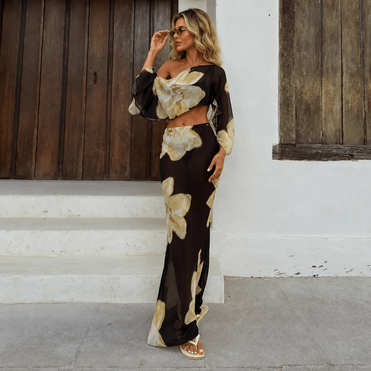 Elena Blumen Maxi-Rock-Set