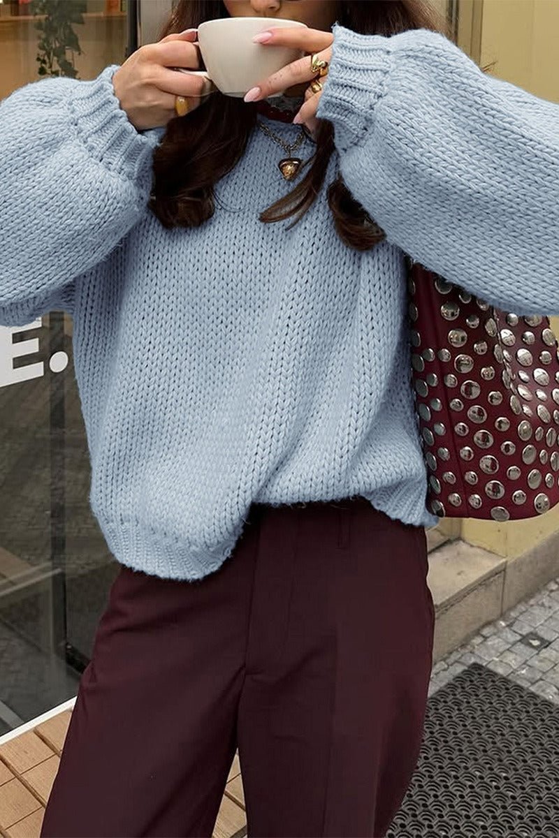 Sandra Rundhals-Pullover zum Layern