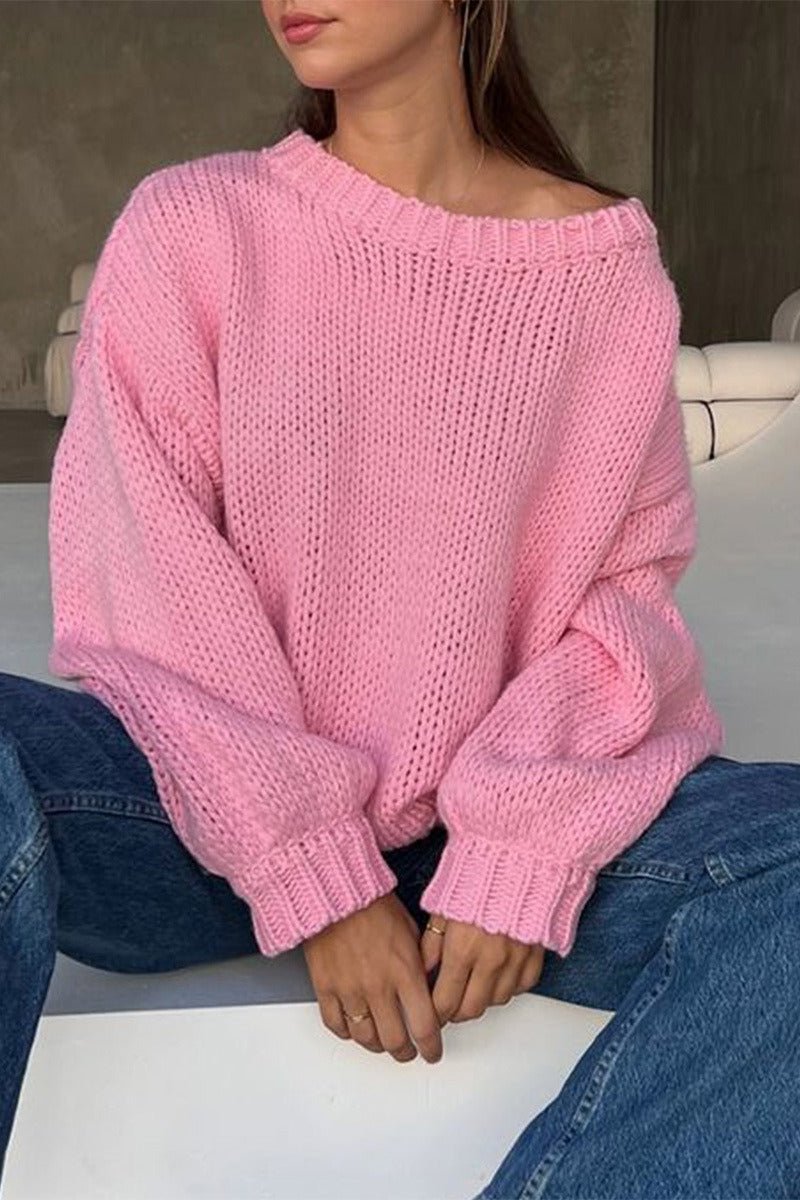 Sandra Rundhals-Pullover zum Layern