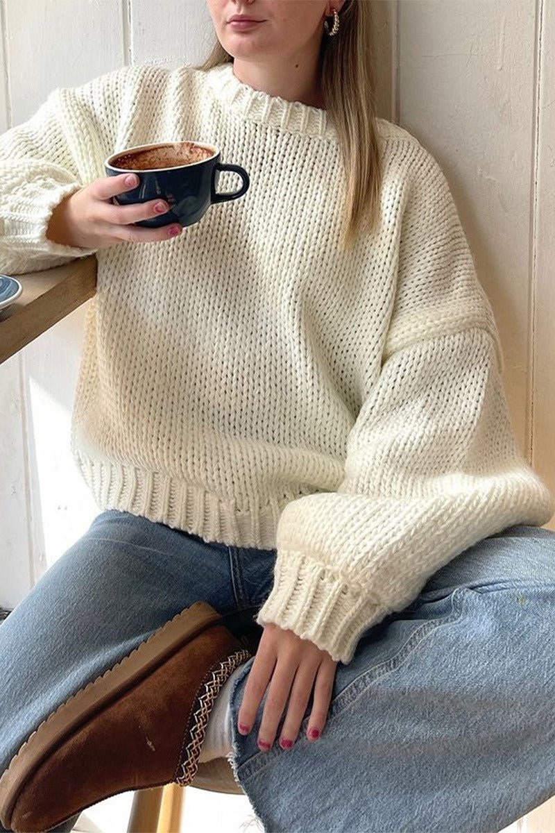 Sandra Rundhals-Pullover zum Layern