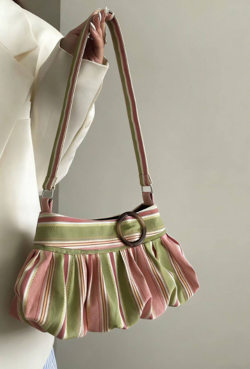 Maria gestreifte Schultertasche