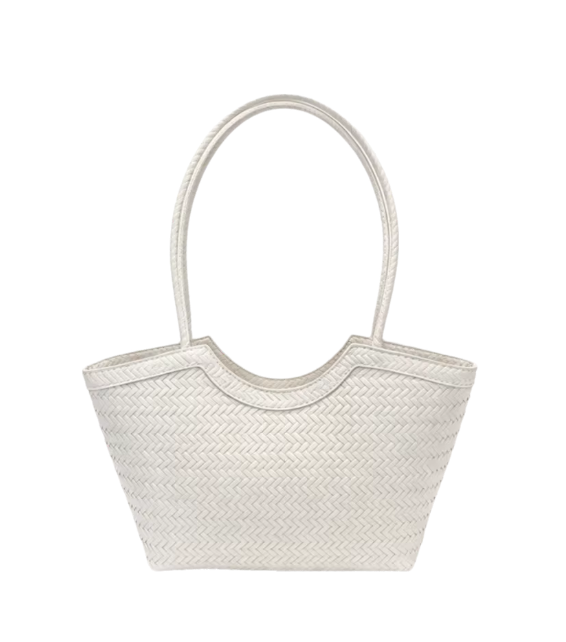 Leona Geflochtene Tasche in Lederoptik
