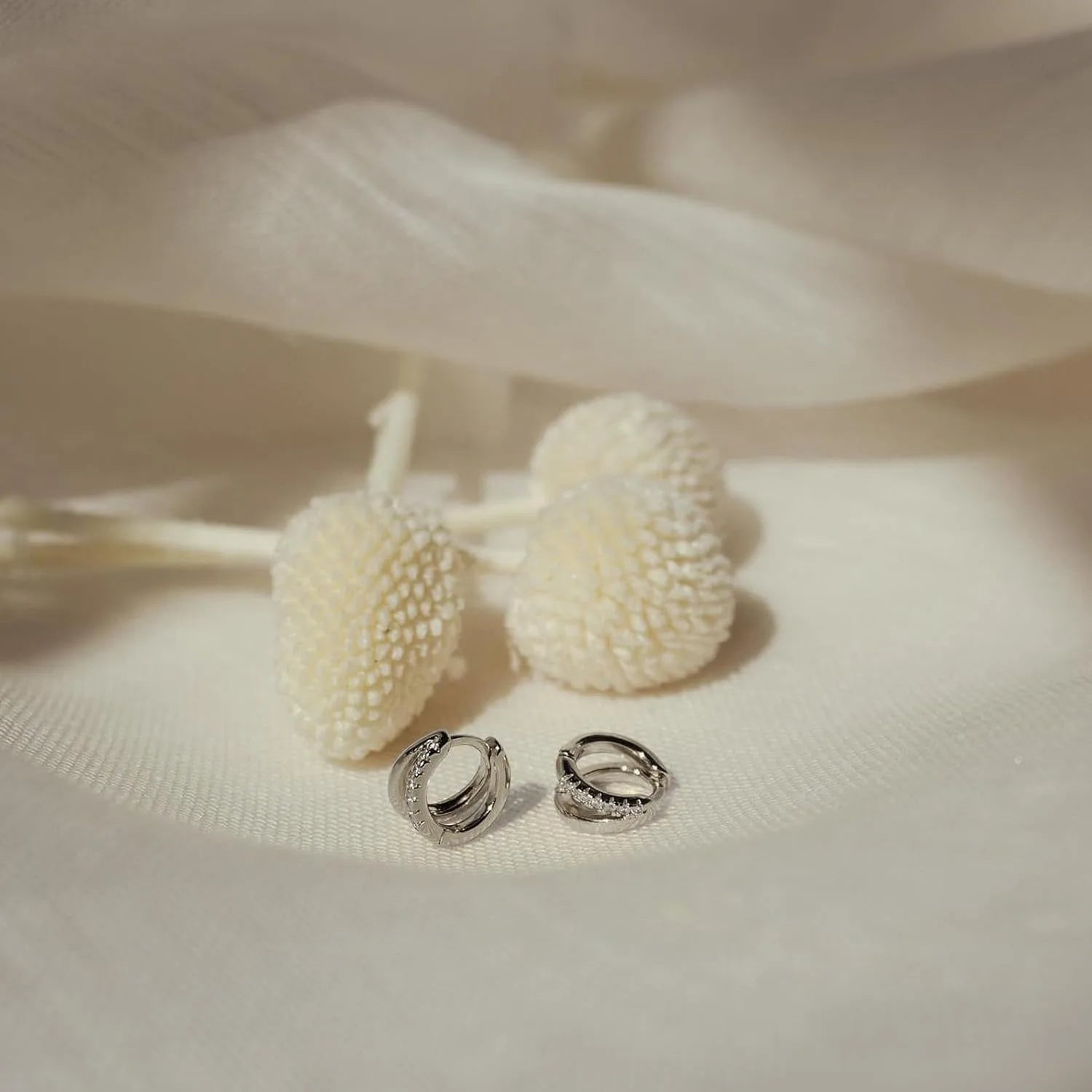 ZEYA - Adela Huggie Hoop Earrings