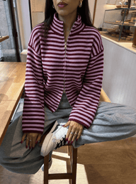 Adinda Strick Zip Sweater