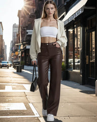 Adriana Classic Leather Pants